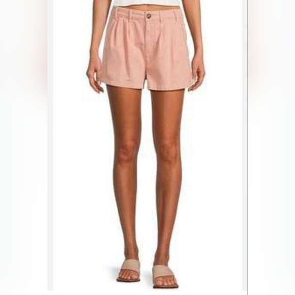 Free People High Waist Shorts - Light Pink - Picture 1 of 6